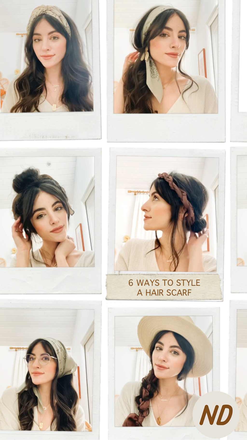 6 Ways to Style a Hair Scarf - New Darlings