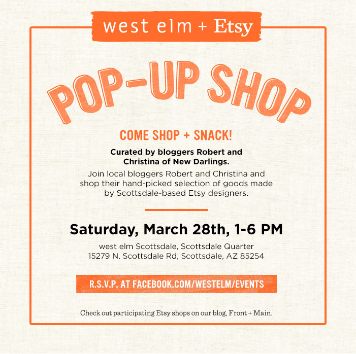 New Darlings - West Elm Etsy Pop Up Shop Event
