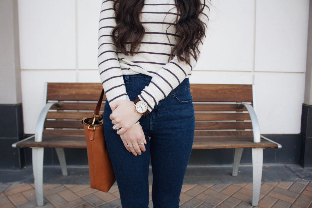 New Darlings - Sperry - Madewell Striped Turtleneck