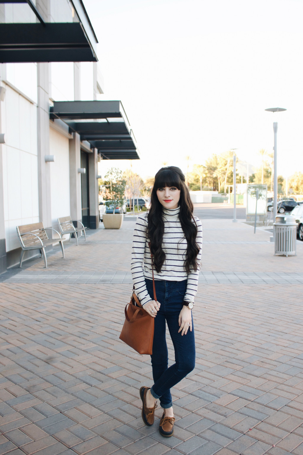 New Darlings - Sperry - Madewell Striped Turtleneck