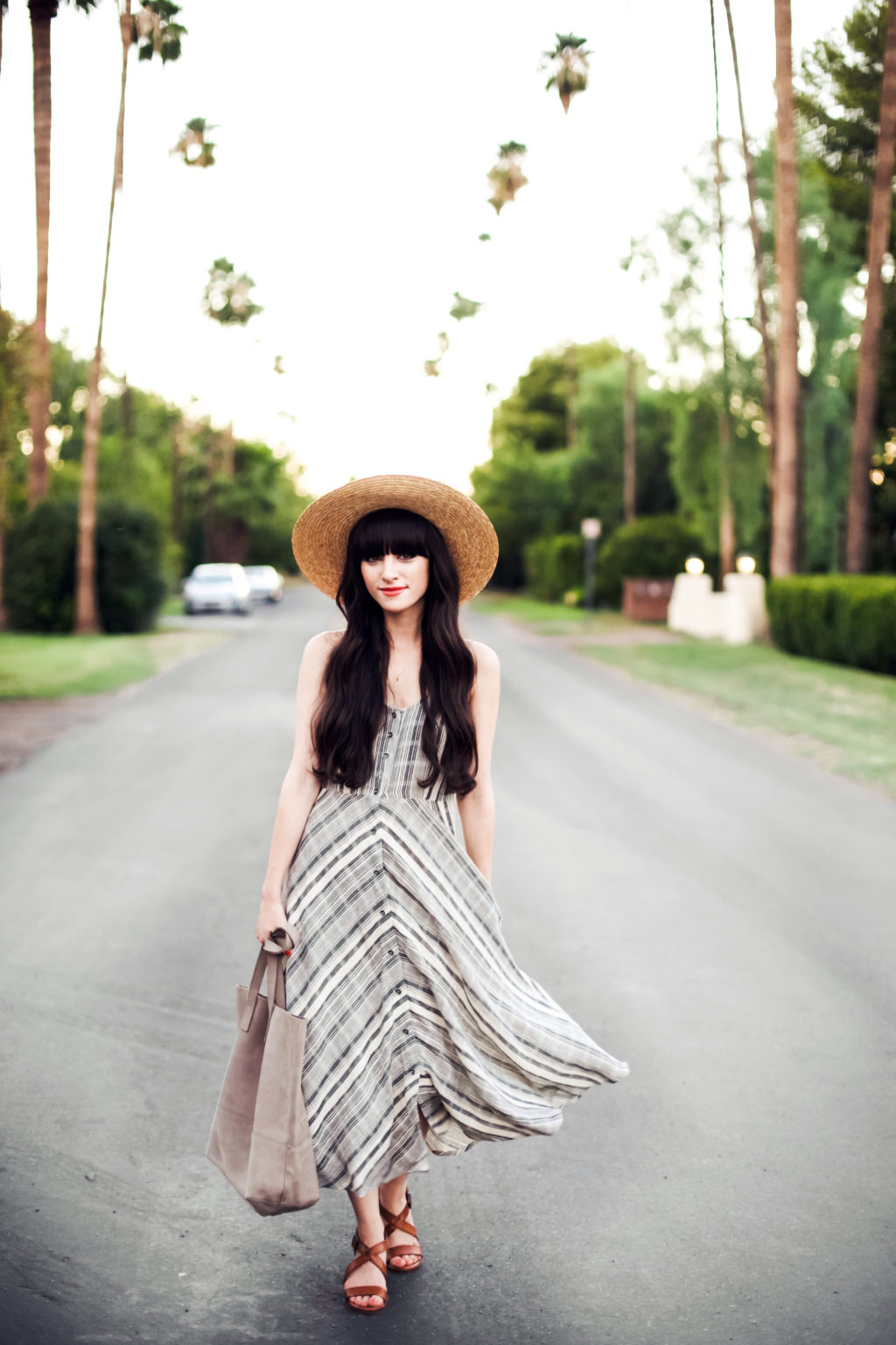 New Darlings - Summer Style - Maxi and Straw Hat