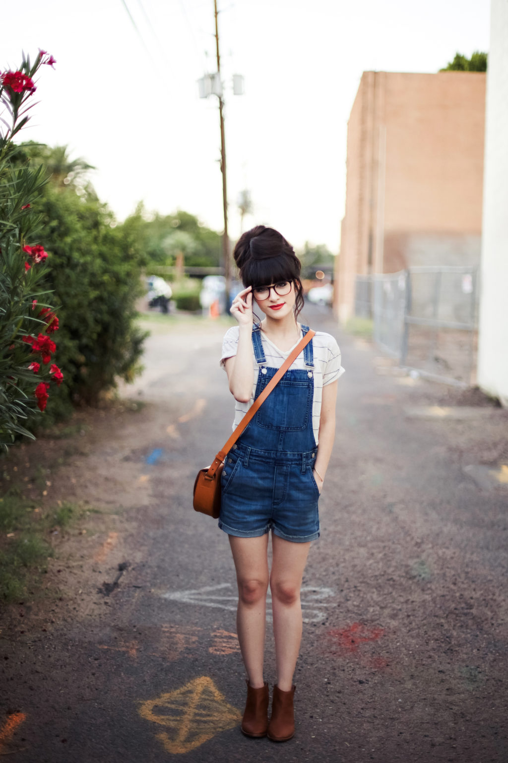 NewDarlings-Overalls and Top Knot