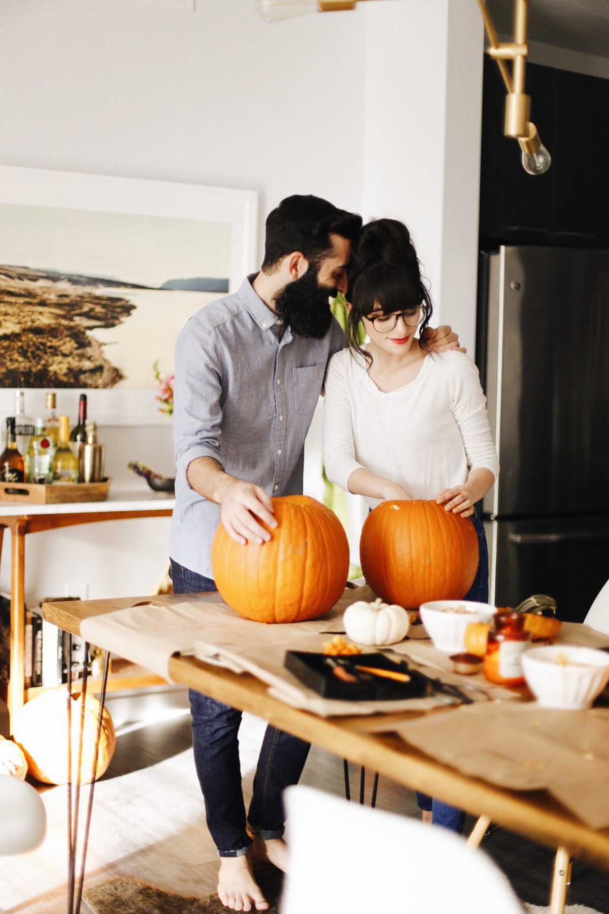 Pumpkin Carving + Henry’s First Playdate