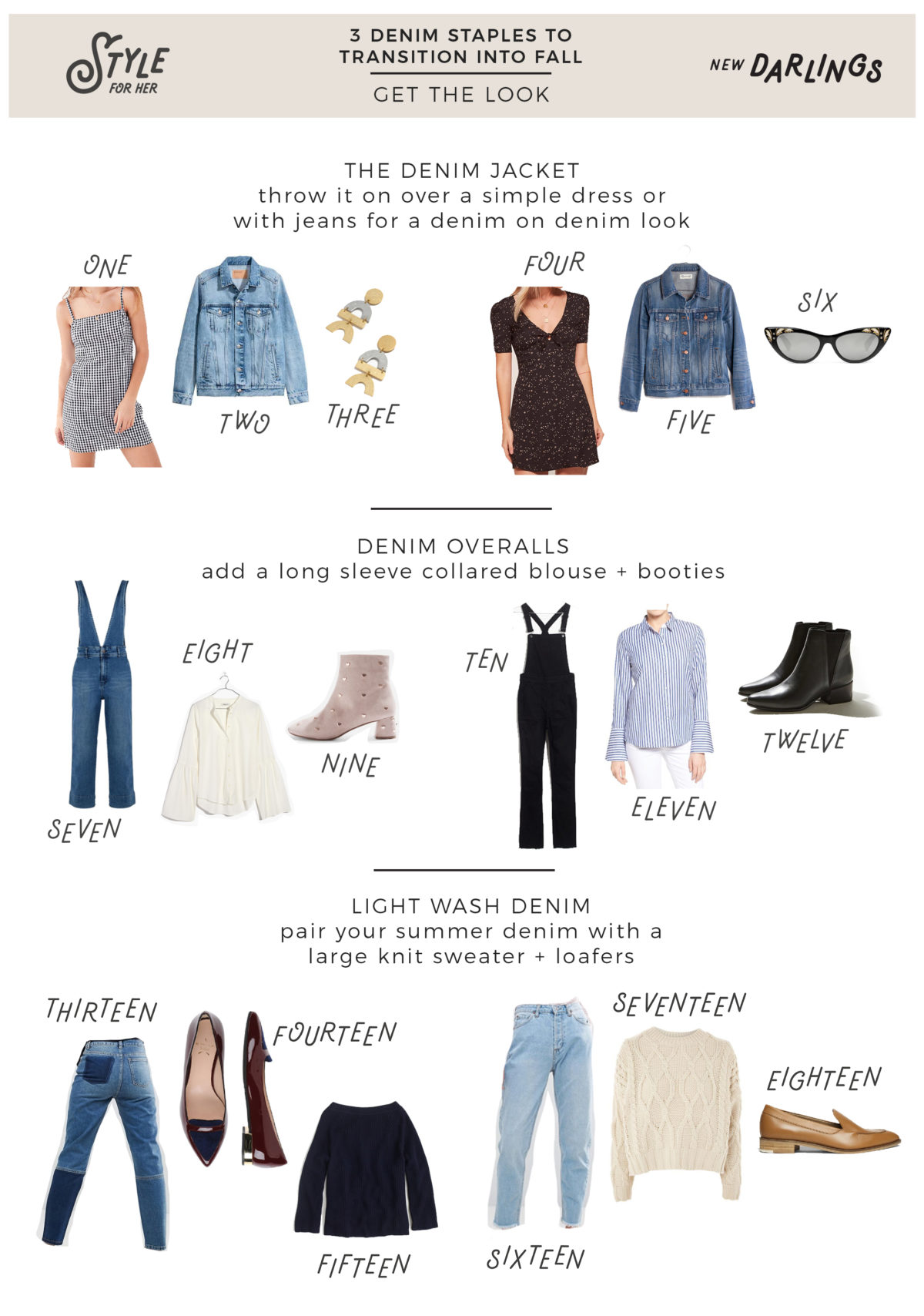 3 Denim Staples to Transition Into Fall - New Darlings