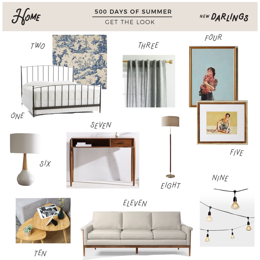 Get the look of Summer's living room in 500 Days of Summer