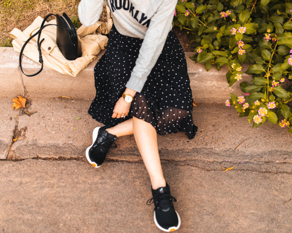 How to style skirts and sneakers