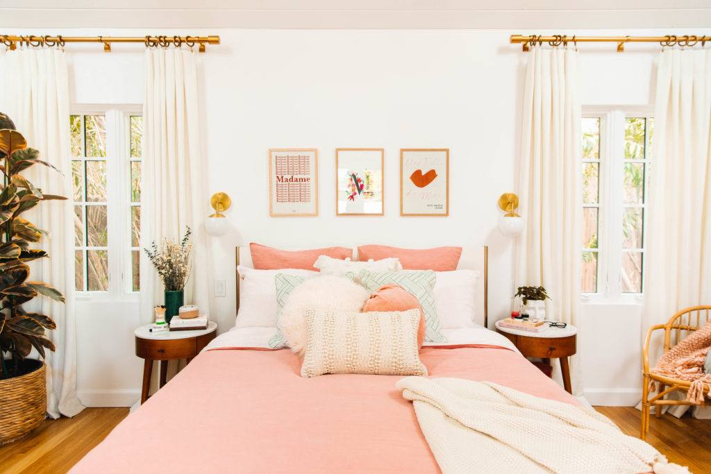 blush and teal bedroom ideas