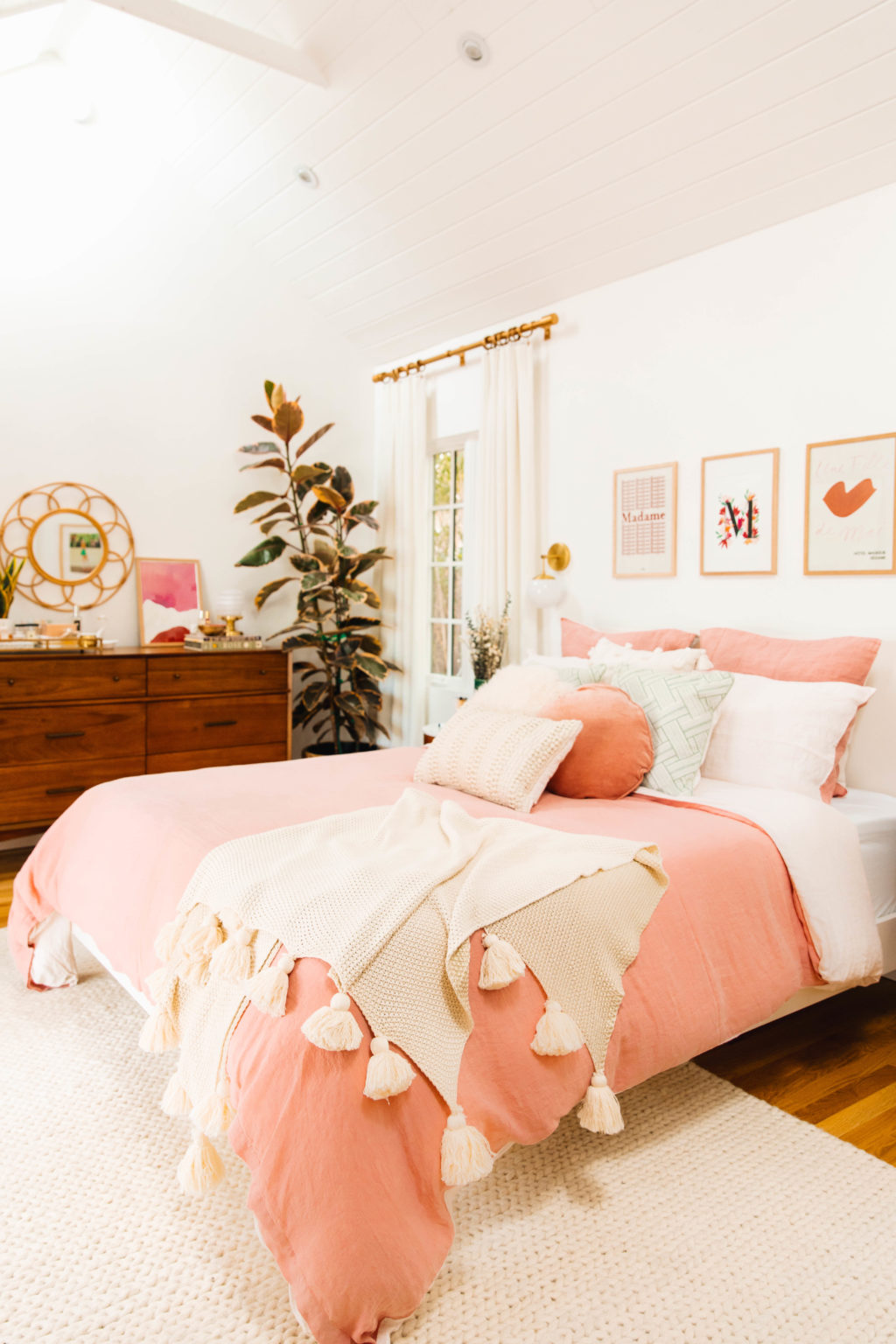 blush master bedroom inspiration