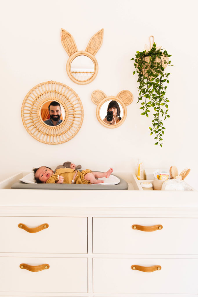 Baby Nursery Rattan Mirrors