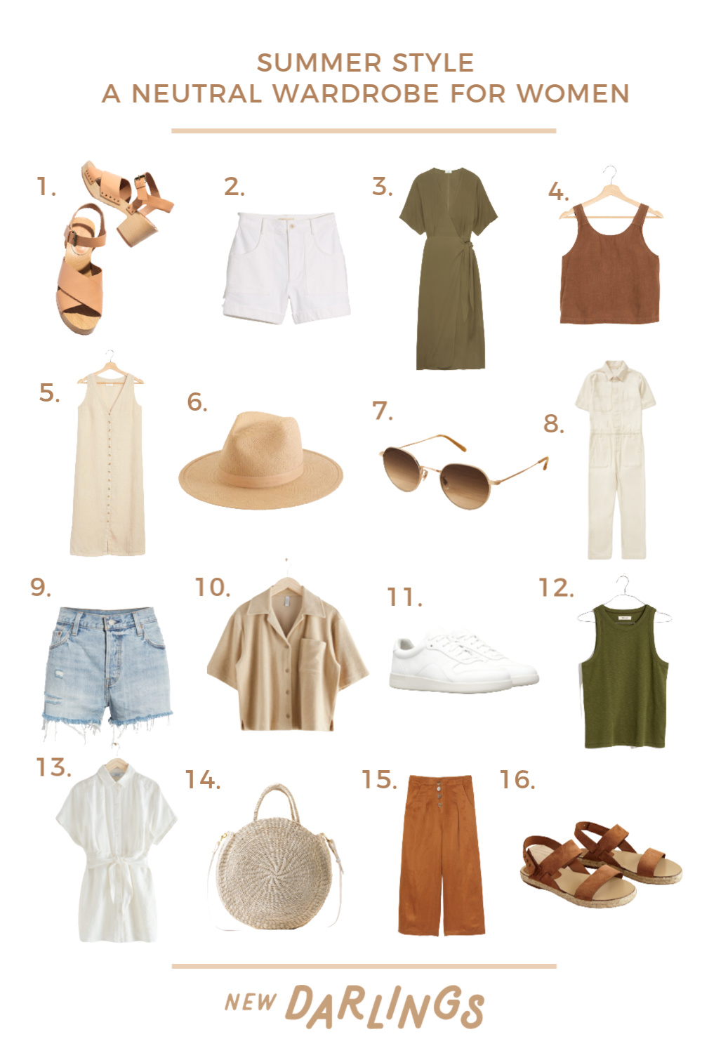 neutral summer wardrobe