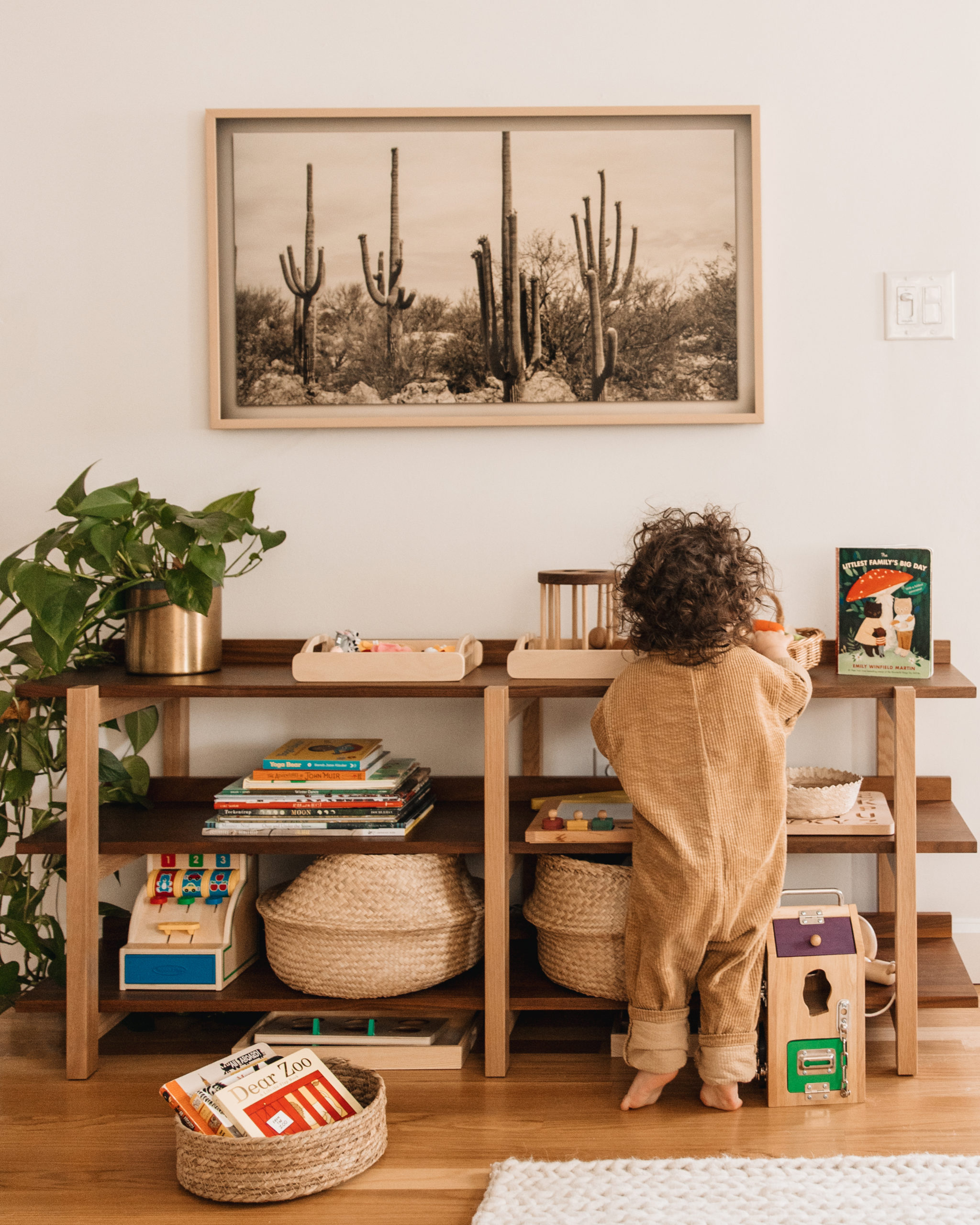 Montessori Living Room Shelf