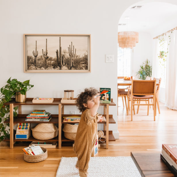 Montessori Living Room Shelf