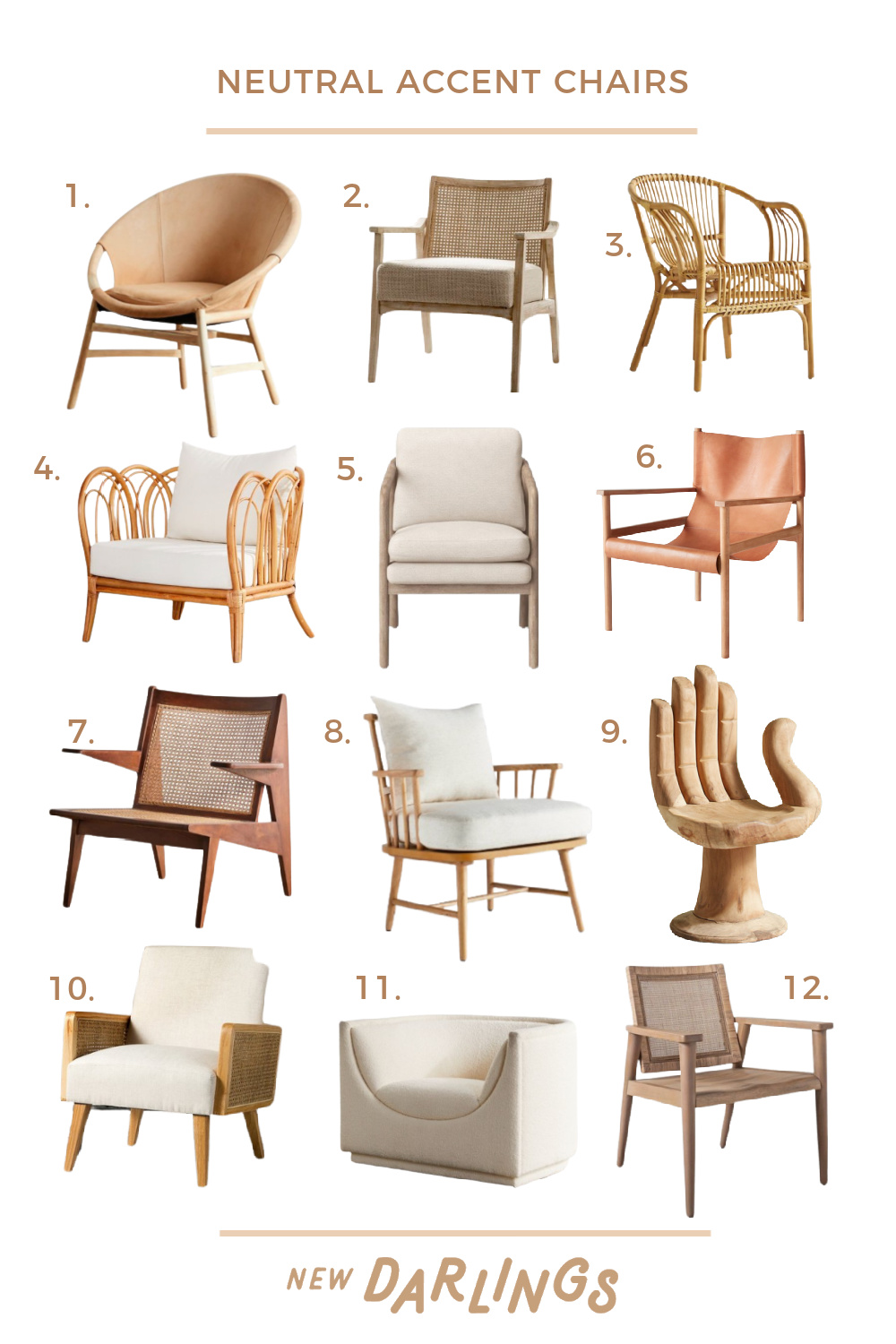 neutral accent chairs