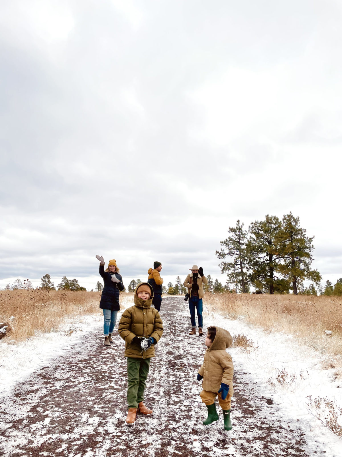 Snow Day in Flagstaff + Winter Coats for the Whole Family