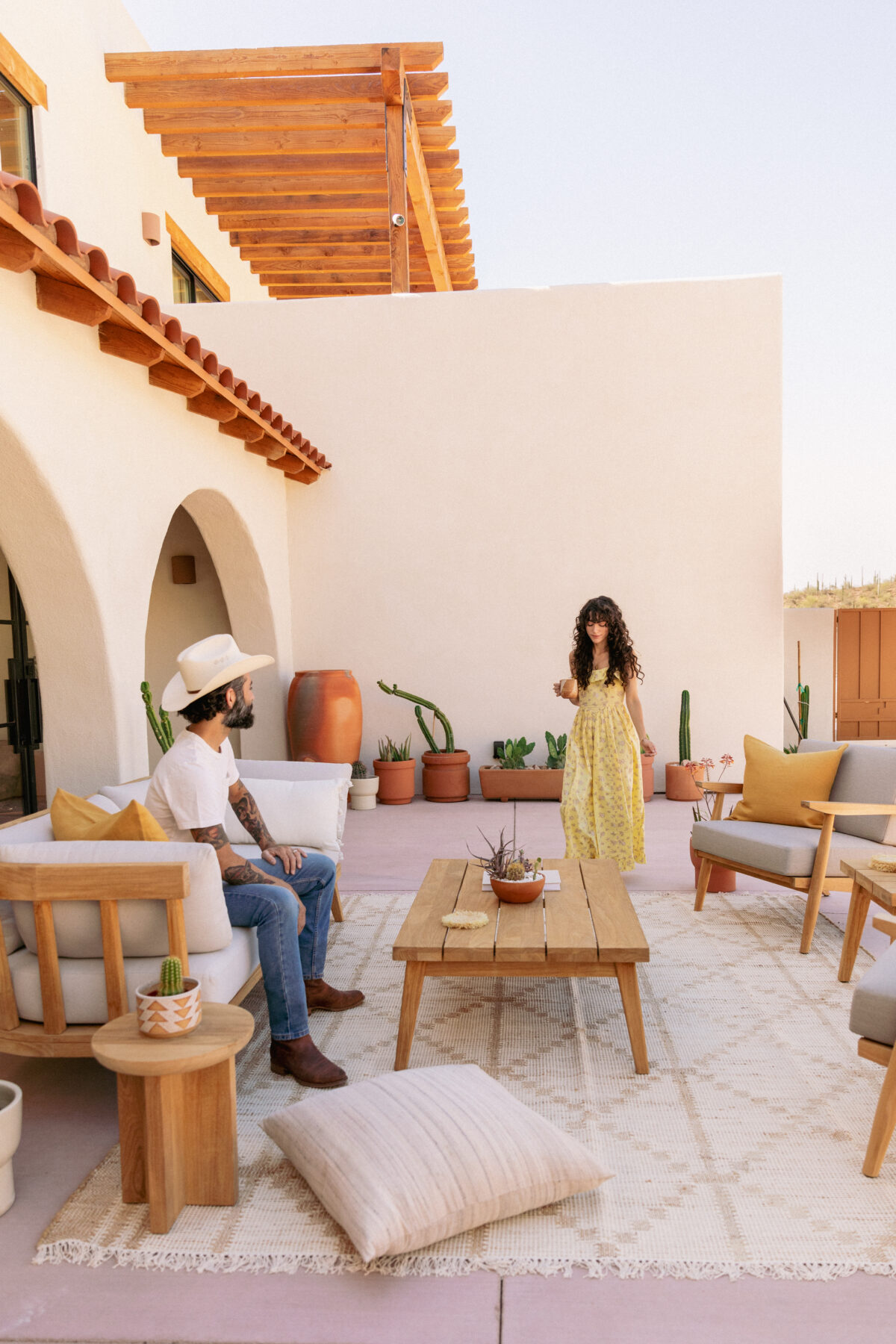 Desert Home Build: Outdoor Patio Lounge Area